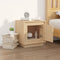 vidaXL - Nachtkastje - 44x35x45 - cm - bewerkt - hout - sonoma - eikenkleurig