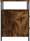 vidaXL - Nachtkastje - 44x45x60 - cm - bewerkt - hout - gerookt - eikenkleurig
