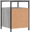 vidaXL - Nachtkastje - 44x45x60 - cm - bewerkt - hout - grijs - sonoma - eikenkleurig