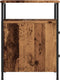 vidaXL - Nachtkastje - 44x45x60 - cm - bewerkt - hout - oud - houtkleurig