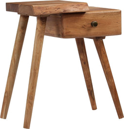 vidaXL - Nachtkastje - 45x32x55 - cm - massief - acaciahout