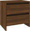 vidaXL - Nachtkastje - 45x34,5x44,5 - cm - bewerkt - hout - bruin - eikenkleur
