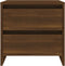 vidaXL - Nachtkastje - 45x34,5x44,5 - cm - bewerkt - hout - bruin - eikenkleur