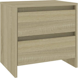 vidaXL - Nachtkastje - 45x34,5x44,5 - cm - bewerkt - hout - sonoma - eikenkleurig
