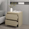 vidaXL - Nachtkastje - 45x34,5x44,5 - cm - bewerkt - hout - sonoma - eikenkleurig