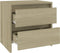 vidaXL - Nachtkastje - 45x34,5x44,5 - cm - bewerkt - hout - sonoma - eikenkleurig