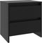 vidaXL - Nachtkastje - 45x34,5x44,5 - cm - bewerkt - hout - zwart