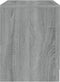 vidaXL - Nachtkastje - 45x34,5x44,5cm - bewerkt - hout - grijs - sonoma - eikenkleur