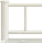 vidaXL - Nachtkastje - 45x34,5x60,5 - cm - metaal - en - glas - wit - en - transparant