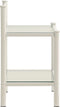 vidaXL - Nachtkastje - 45x34,5x60,5 - cm - metaal - en - glas - wit - en - transparant