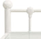 vidaXL - Nachtkastje - 45x34,5x60,5 - cm - metaal - en - glas - wit - en - transparant