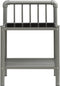 vidaXL - Nachtkastje - 45x34,5x62,5 - cm - metaal - en - glas - grijs - en - zwart