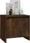vidaXL - Nachtkastje - 45x34x44,5 - cm - bewerkt - hout - gerookt - eikenkleurig