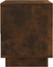 vidaXL - Nachtkastje - 45x34x44 - cm - bewerkt - hout - gerookt - eikenkleurig