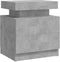 vidaXL - Nachtkastje - 45x35x52 - cm - bewerkt - hout - betongrijs