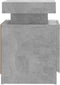 vidaXL - Nachtkastje - 45x35x52 - cm - bewerkt - hout - betongrijs