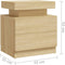 vidaXL - Nachtkastje - 45x35x52 - cm - bewerkt - hout - sonoma - eikenkleurig