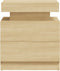 vidaXL - Nachtkastje - 45x35x52 - cm - bewerkt - hout - sonoma - eikenkleurig