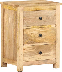 vidaXL - Nachtkastje - 45x35x60 - cm - massief - mangohout