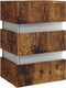 vidaXL - Nachtkastje - 45x35x67 - cm - bewerkt - hout - gerookt - eikenkleurig