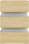vidaXL - Nachtkastje - 45x35x67 - cm - bewerkt - hout - sonoma - eikenkleurig