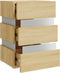 vidaXL - Nachtkastje - 45x35x67 - cm - bewerkt - hout - sonoma - eikenkleurig