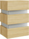 vidaXL - Nachtkastje - 45x35x67 - cm - bewerkt - hout - sonoma - eikenkleurig