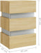 vidaXL - Nachtkastje - 45x35x67 - cm - bewerkt - hout - sonoma - eikenkleurig