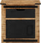 vidaXL - Nachtkastje - 45x40x45 - cm - massief - mangohout