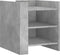 vidaXL - Nachtkastje - 45x50x50 - cm - bewerkt - hout - betongrijs