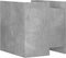 vidaXL - Nachtkastje - 45x50x50 - cm - bewerkt - hout - betongrijs