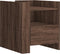 vidaXL - Nachtkastje - 45x50x50 - cm - bewerkt - hout - bruin - eikenkleurig