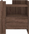 vidaXL - Nachtkastje - 45x50x50 - cm - bewerkt - hout - bruin - eikenkleurig