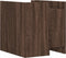 vidaXL - Nachtkastje - 45x50x50 - cm - bewerkt - hout - bruin - eikenkleurig