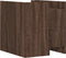 vidaXL - Nachtkastje - 45x50x50 - cm - bewerkt - hout - bruin - eikenkleurig
