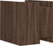 vidaXL - Nachtkastje - 45x50x50 - cm - bewerkt - hout - bruin - eikenkleurig
