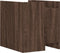 vidaXL - Nachtkastje - 45x50x50 - cm - bewerkt - hout - bruin - eikenkleurig