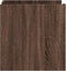 vidaXL - Nachtkastje - 45x50x50 - cm - bewerkt - hout - bruin - eikenkleurig