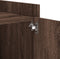 vidaXL - Nachtkastje - 45x50x50 - cm - bewerkt - hout - bruin - eikenkleurig