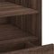 vidaXL - Nachtkastje - 45x50x50 - cm - bewerkt - hout - bruin - eikenkleurig