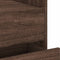 vidaXL - Nachtkastje - 45x50x50 - cm - bewerkt - hout - bruin - eikenkleurig