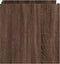 vidaXL - Nachtkastje - 45x50x50 - cm - bewerkt - hout - bruin - eikenkleurig
