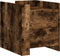 vidaXL - Nachtkastje - 45x50x50 - cm - bewerkt - hout - gerookt - eikenkleurig