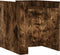 vidaXL - Nachtkastje - 45x50x50 - cm - bewerkt - hout - gerookt - eikenkleurig