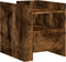 vidaXL - Nachtkastje - 45x50x50 - cm - bewerkt - hout - gerookt - eikenkleurig