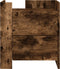 vidaXL - Nachtkastje - 45x50x50 - cm - bewerkt - hout - gerookt - eikenkleurig