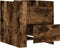 vidaXL - Nachtkastje - 45x50x50 - cm - bewerkt - hout - gerookt - eikenkleurig