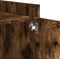 vidaXL - Nachtkastje - 45x50x50 - cm - bewerkt - hout - gerookt - eikenkleurig