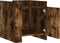 vidaXL - Nachtkastje - 45x50x50 - cm - bewerkt - hout - gerookt - eikenkleurig