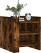 vidaXL - Nachtkastje - 45x50x50 - cm - bewerkt - hout - gerookt - eikenkleurig